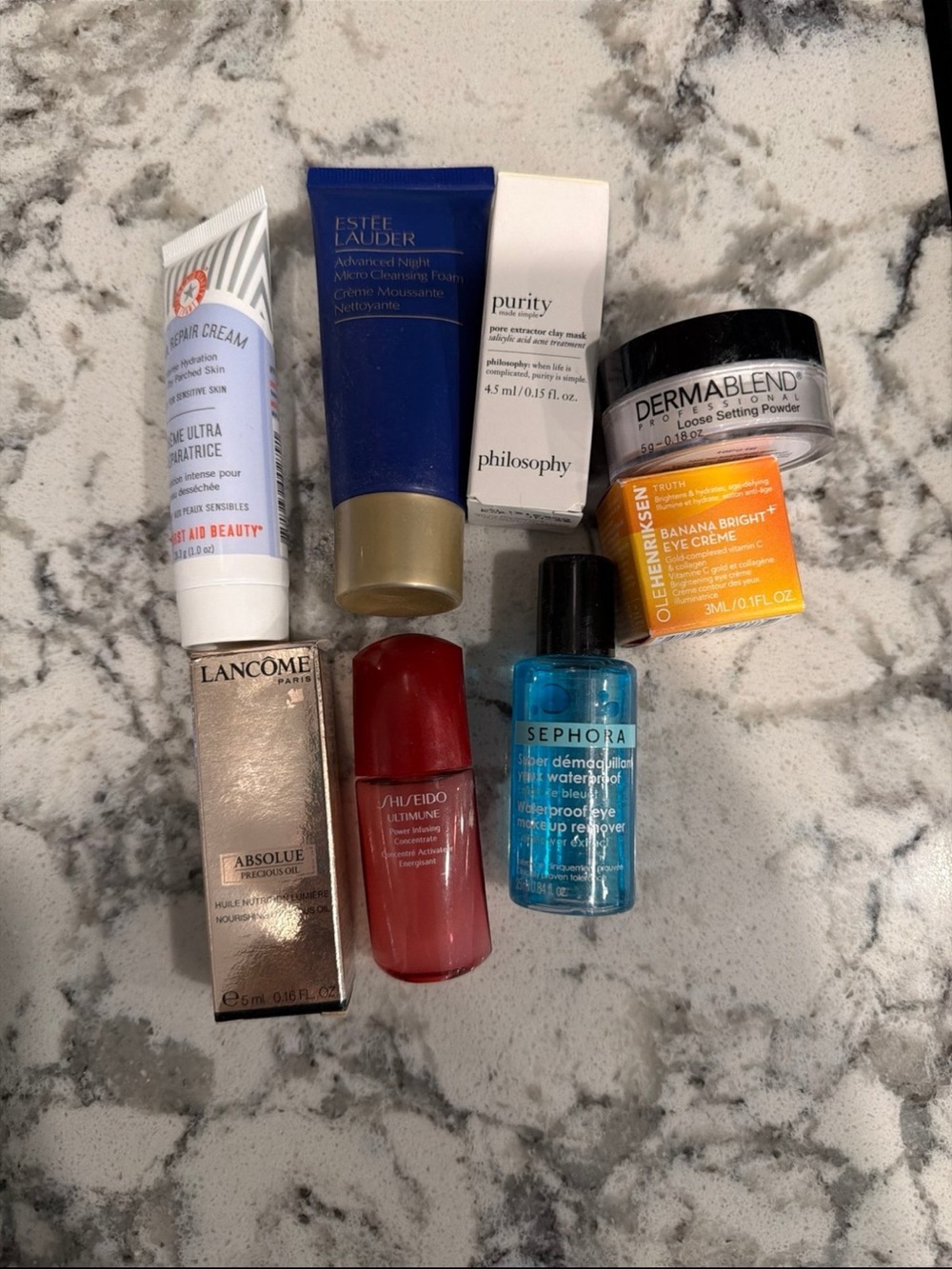 Bundle of skincare products